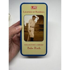LIFE Legends of Baseball Babe Ruth Watch Collectors Series Tin 2004 Ralph Morse